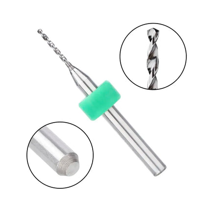 XCAN PCB Drill Bit Set – 50pcs 0.3-1.2mm Carbide Bits with 1/8" Shank for Micro Gun PCB Circuit Board Drilling