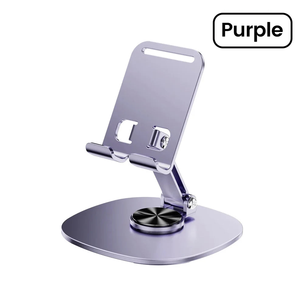 360° Rotating Tablet & Phone Stand - Foldable Desktop Holder for iPad, iPhone, Xiaomi & Mobile Devices
