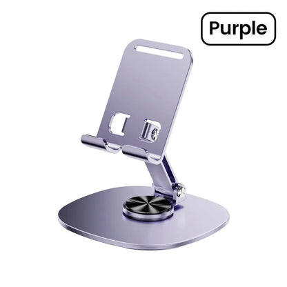 360° Rotating Tablet & Phone Stand - Foldable Desktop Holder for iPad, iPhone, Xiaomi & Mobile Devices