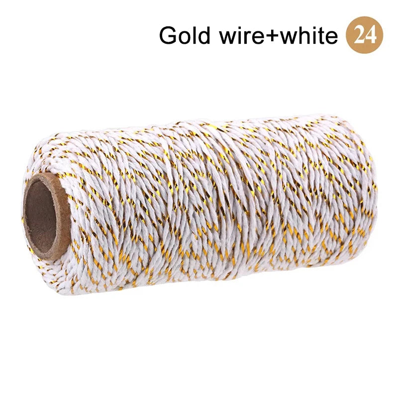 2mm 100M Macrame Cotton Cord – Twine Thread for DIY Crafts, Wall Hangings, Bohemian Wedding & Home Decor
