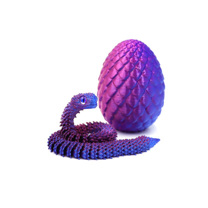 3D Printed Snake Egg Toys – Rotating Articulating Desktop Decorations & Anime-Inspired Home Decor Figures