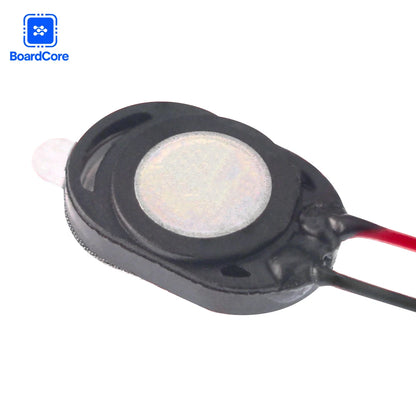 5-Piece Mini Speaker Set - 1W 8Ω Oval Loudspeakers with Wire for Arduino, 15×10mm & 24×15mm Sizes