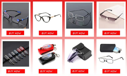 Metal Anti-Blue Light Reading Glasses – Farsighted Eyewear for Men, Business Style with Diopters +0.0 to +4.0