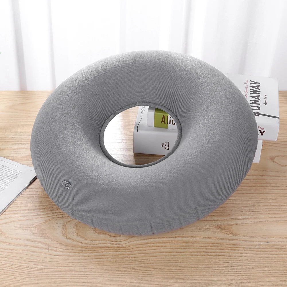 35cm Medical Donut Cushion – Hip Support & Tailbone Pain Relief Seat Pad for Hemorrhoids, Anti-Bedsore Pillow with Pump