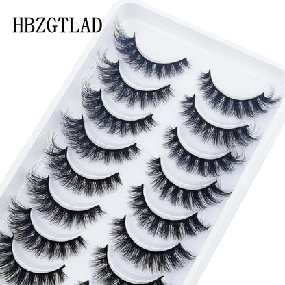 10 Pairs 3D Mink False Eyelashes – Natural Long & Short Lash Extensions Makeup Kit (41 Styles)