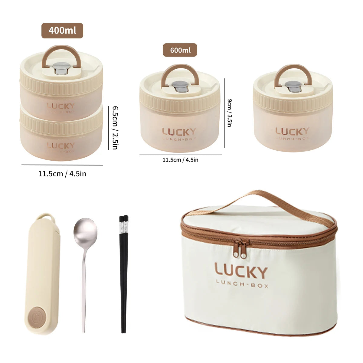 WORTHBUY Transparent Lunch Box with Handle – Microwave Safe Leak-Proof Bento Food Container for Kids & Students, Portable Storage Box