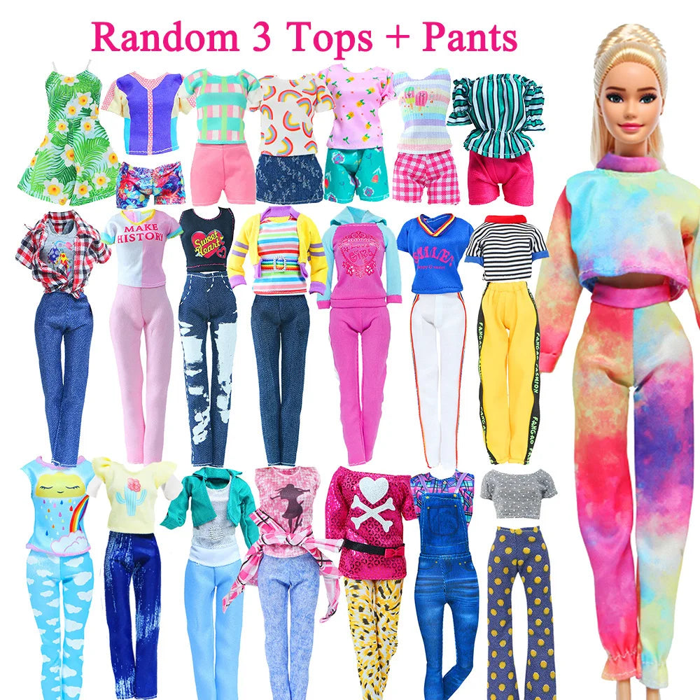 50pcs Handmade Doll Clothes Set – 11.5" Dolls, Evening Gowns, Bikinis, Mini Dresses & 31 Accessories with Hangers, Kids Toy