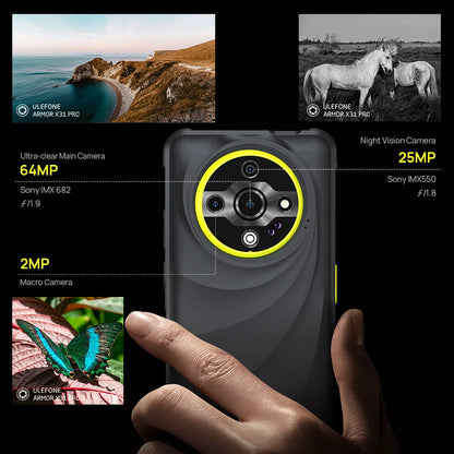 【World Premiere】Ulefone Armor X31 Pro 5G Rugged Smartphone – Android 14, 6.56” Display, 16GB+256GB, 64MP Night Camera, 6050mAh, NFC