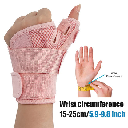Adjustable Thumb Spica Splint - Thumb Stabilizer Wrist Brace Support for Carpal Tunnel, Arthritis & Tenosynovitis