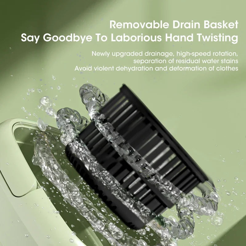 Folding Washing Machine Bucket – Portable Clothes & Socks Washer for Travel, EU/US/UK Plug