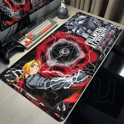 Fullmetal Alchemist XXL Gaming Mouse Pad – Large Anti-Slip Keyboard Desk Mat for Home & Office