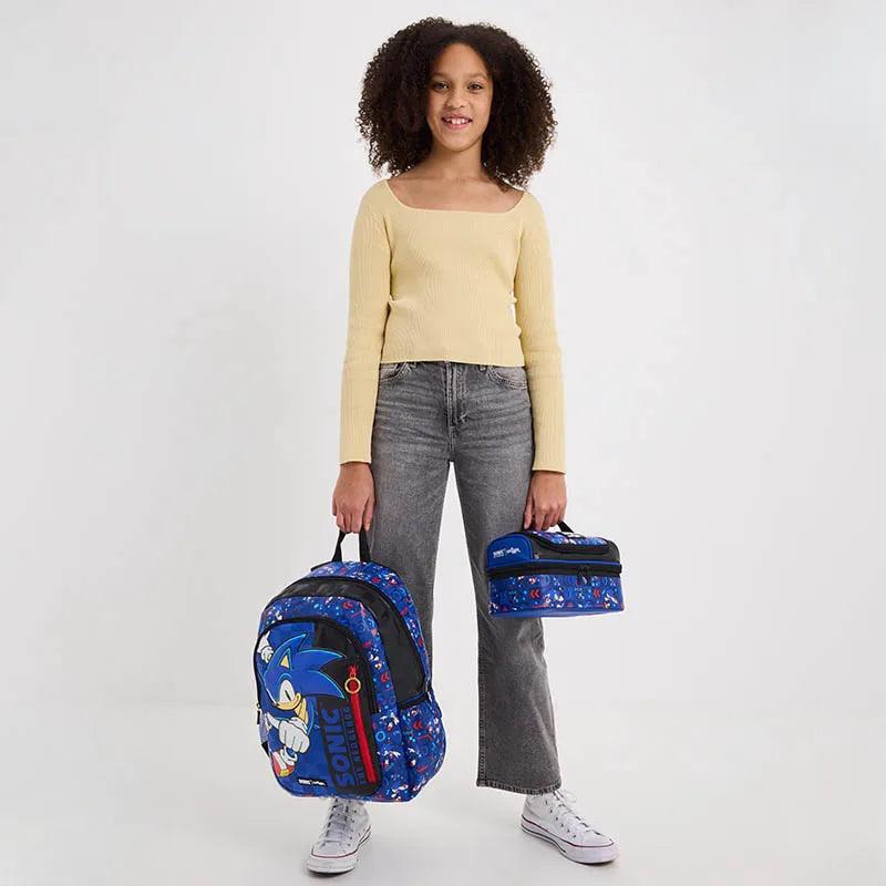 Smiggle Sonic Cartoon Backpack — Australia Schoolbag for Kids, Anime Student Bag & Gift