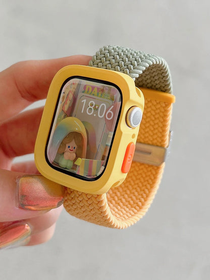 Candy Silicone Apple Watch Case & Strap - Protective Band Cover for Series 11 10 9 8 7 SE 6 5 4 Ultra 49mm 45mm 41mm 44mm 40mm
