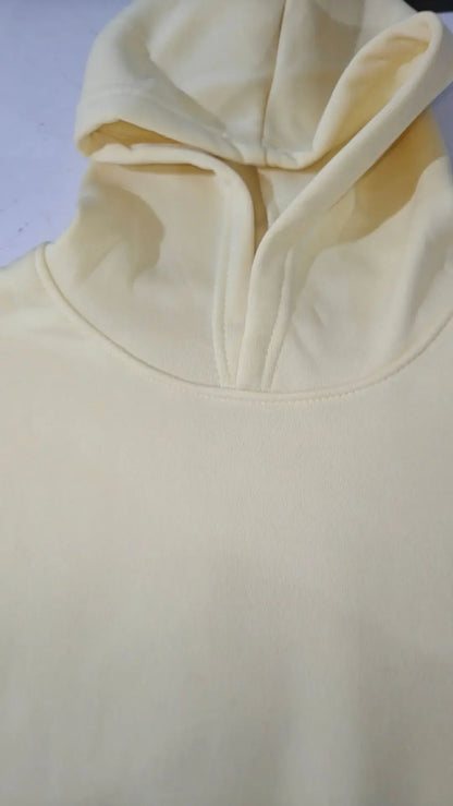 Oversized Hoodie Sweatshirt — Unisex Loose Fit, Drop Shoulder, Cuffed Sleeve Winter Casual Sportswear