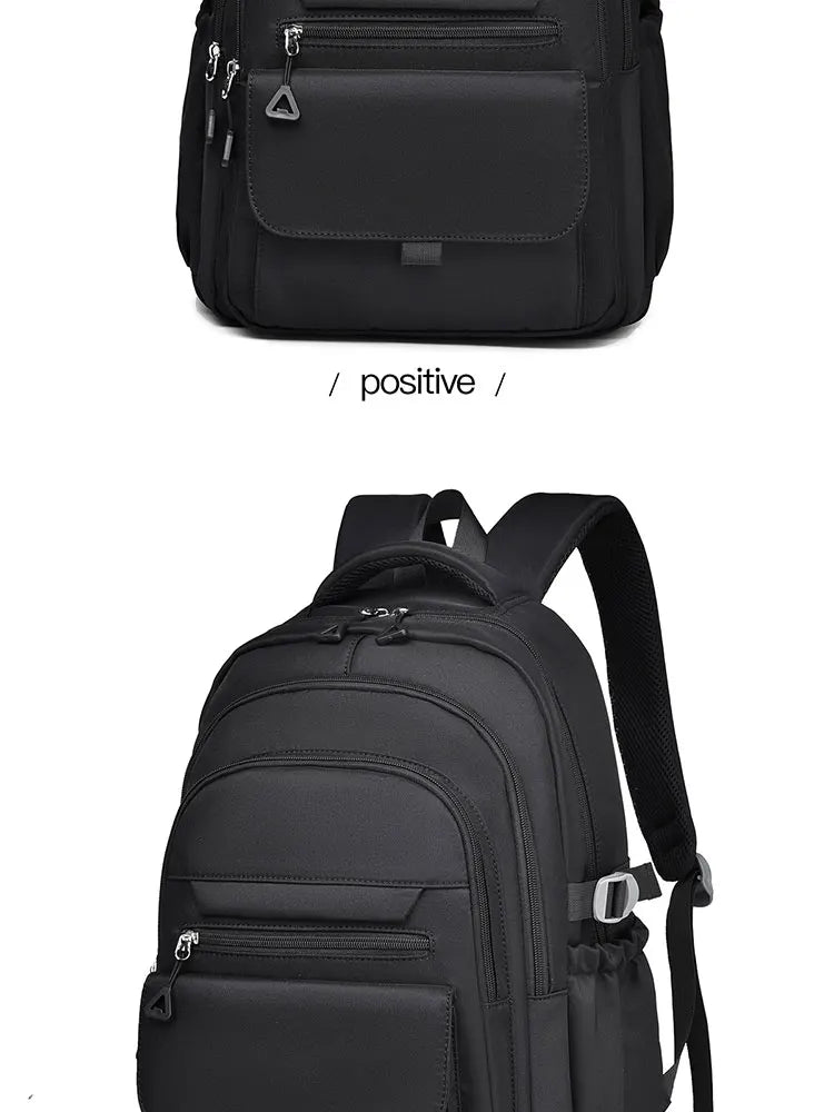 Multi-Layer Waterproof Oxford Backpack - Large Capacity, Stylish Commuter and Student Bag for Out-of-Town Travel