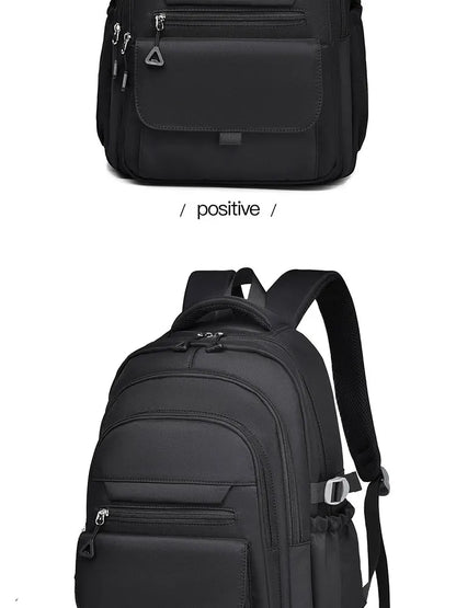 Multi-Layer Waterproof Oxford Backpack - Large Capacity, Stylish Commuter and Student Bag for Out-of-Town Travel