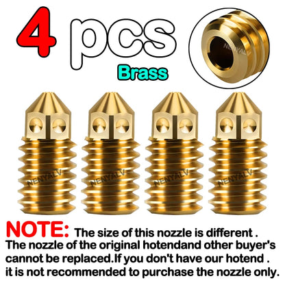 Bambu Lab A1 Mini Hotend Kit – 0.2/0.4/0.6/0.8mm Hardened Steel Nozzle Replacement for A1 3D Printer