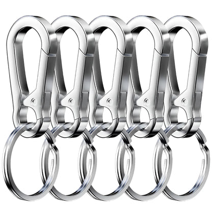 1/5PCS Metal Gourd Buckle Keychain – Strong Carabiner Climbing Hook for Car Keys & Vintage Accessories