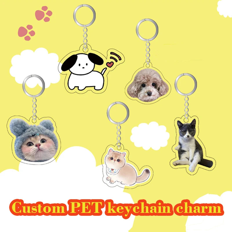 Personalized Acrylic Keychain - Custom Cartoon, Anime & Photo Hologram Key Ring Charm