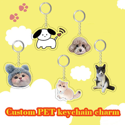Personalized Acrylic Keychain - Custom Cartoon, Anime & Photo Hologram Key Ring Charm