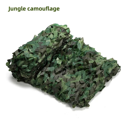 Camouflage Hunting Net - Outdoor Shade Mesh for Car Tent Awning, Sun Protection & Forest Concealment