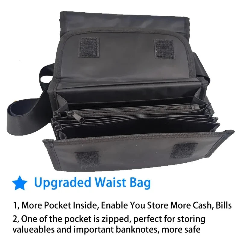 Creative Portable Coin Storage Wallet – Multi-Pocket Euro Coin Holder & Cash Fanny Pack with 8 Slots