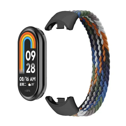 Braided Nylon Solo Loop for Xiaomi Mi Band 9 & 8 – Elastic NFC Replacement Strap Bracelet