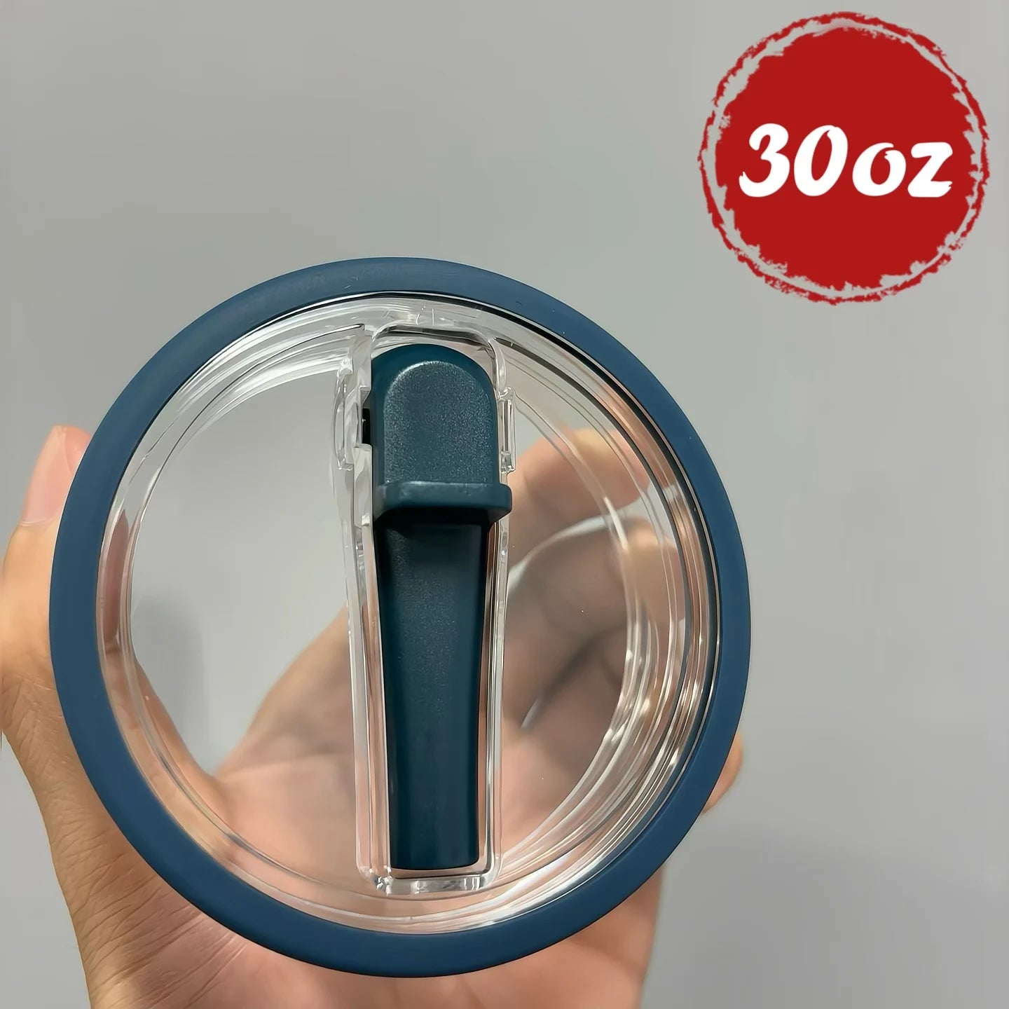 30oz/40oz Tumbler Flip Straw Lid Replacement – Spill-Proof Reusable Cover for Quencher Cups