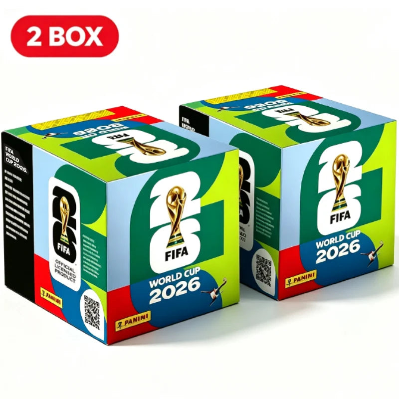 Panini 2026 World Cup Sticker Collection - 50-Pack Soccer Player Stickers with Complete Album for Football Fans