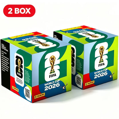 Panini 2026 World Cup Sticker Collection - 50-Pack Soccer Player Stickers with Complete Album for Football Fans