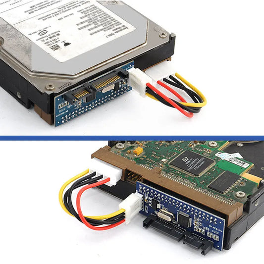 IDE to SATA Converter Card – 3.5-inch HDD & CD Drive Adapter, Parallel to Serial Port Extension