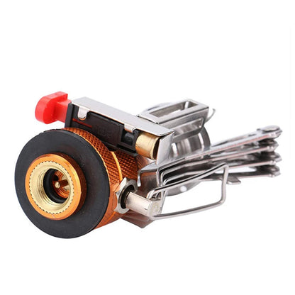 Portable Outdoor Camping Gas Cooker: Aluminum Alloy Ultra-Light Camp Stove for Picnic Cooking - Essential Camping Accessories for Survival Furnace