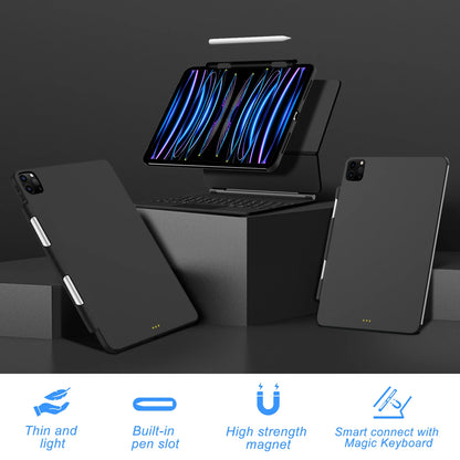 Magnetic Case for iPad Pro 11/13 & iPad Air 6/4/5 (2024) – Compatible with M4 Magic Keyboard & Pencil Holder