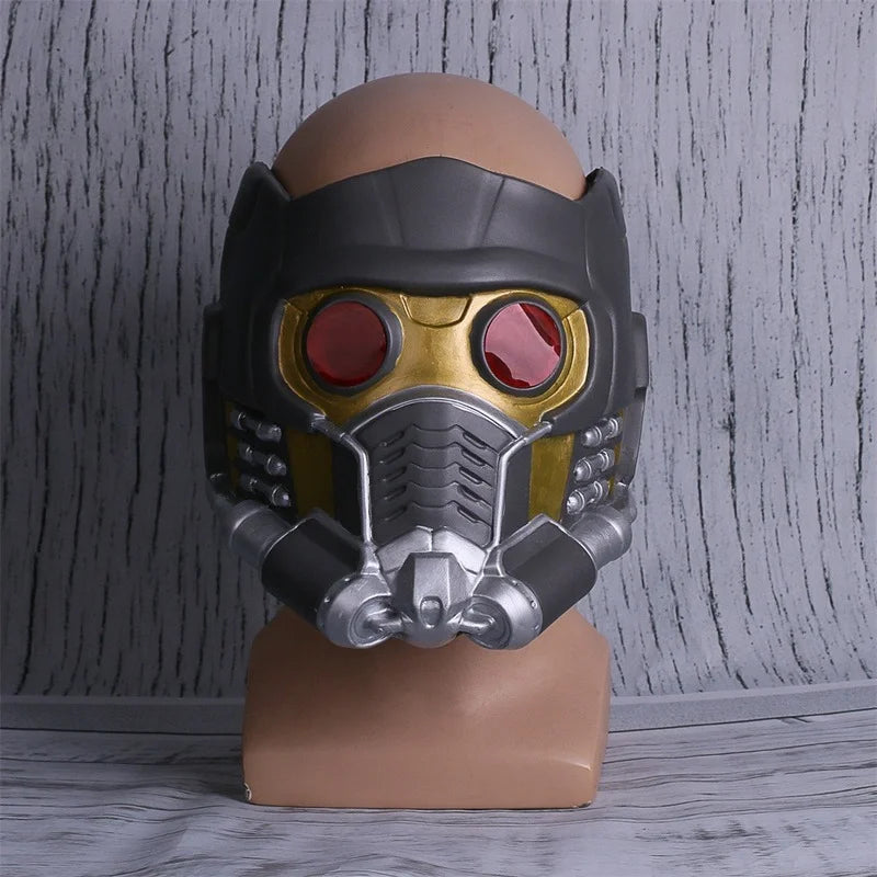Star Lord LED Helmet Latex Mask — Cosplay Peter Quill Superhero Prop for Infinity War, Halloween & Party