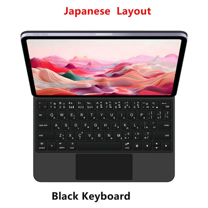 Backlight Magic Keyboard Case for iPad Pro 11/13 & iPad Air 11/13 Inch (2024) – M4/M2 Smart Folio Cover