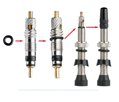Deemount 2-in-1 Presta Valve Caps & Core Tool — CNC Alloy Lightweight Bicycle Valve Nipple (10/4/2PCS)