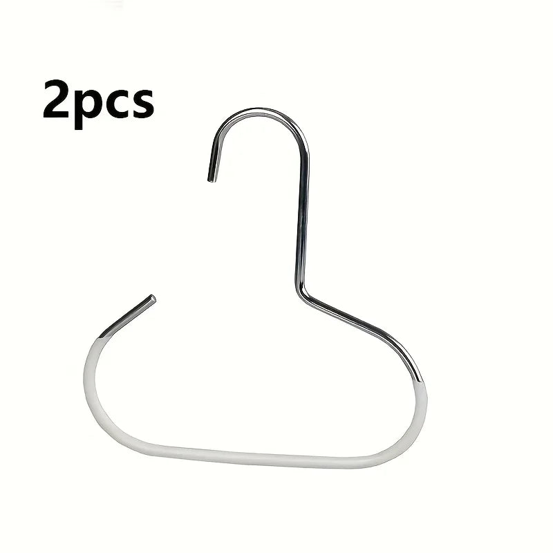 5PCS Manganese Steel Round Hooks — Strong Multi-Purpose Hangers for Hats, Ties, Scarves & Bags