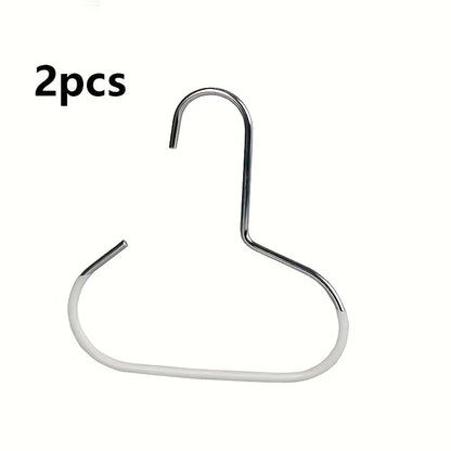 5PCS Manganese Steel Round Hooks — Strong Multi-Purpose Hangers for Hats, Ties, Scarves & Bags