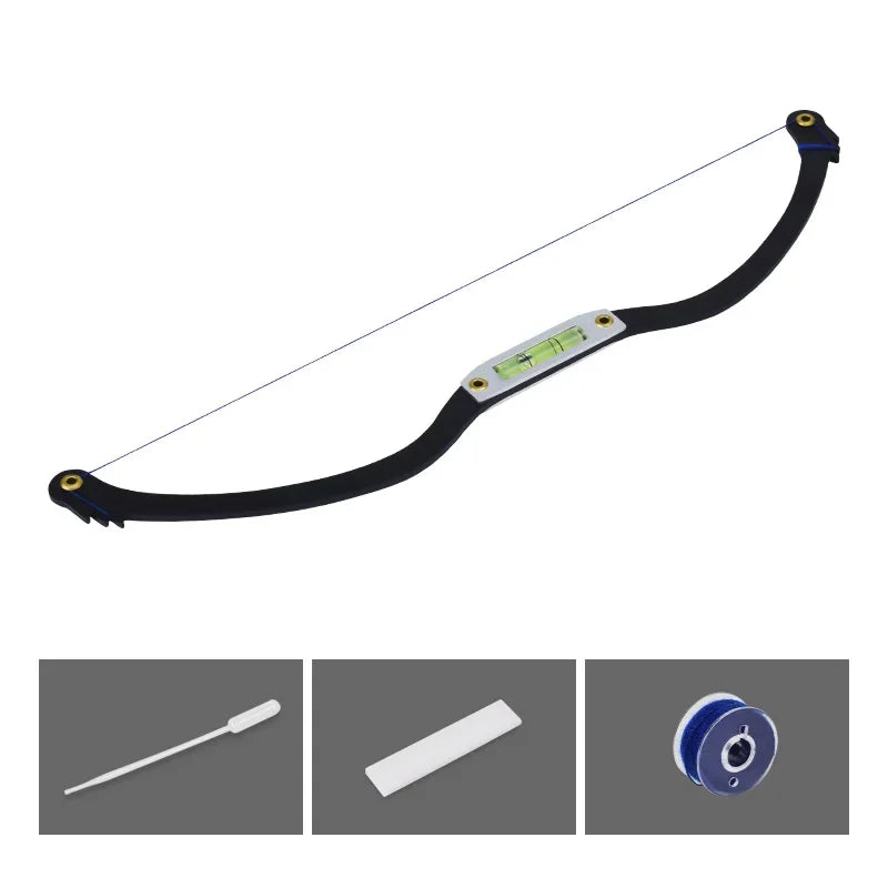 Pre-Inked Eyebrow Ruler & Brow Measuring String — Microblading Permanent Makeup Bow & Arrow Line Tattoo Guide