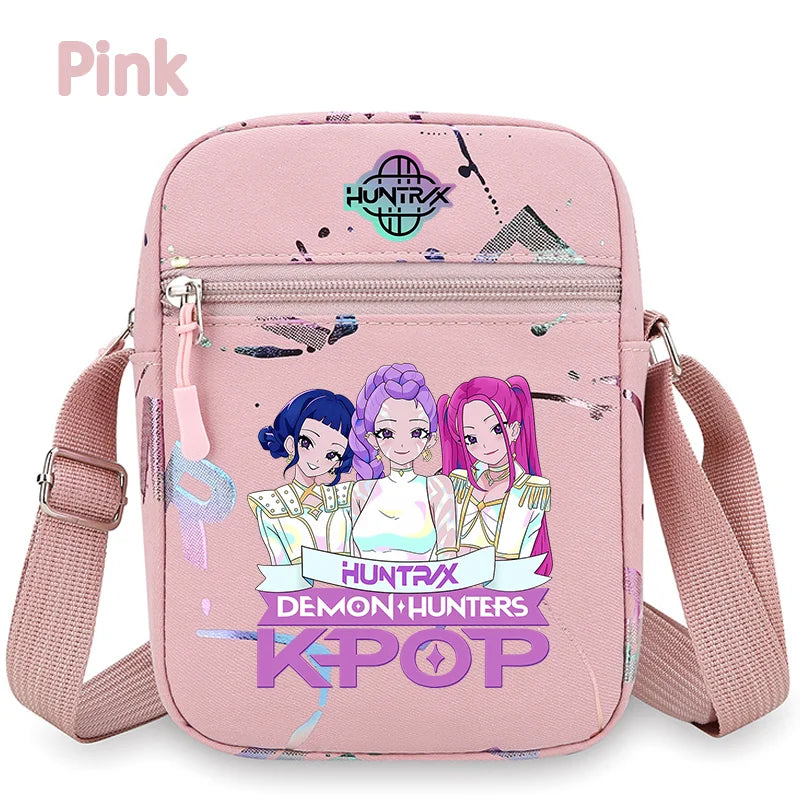 K-Pop Demon Hunters Crossbody Phone Bag – HUNTRX Rumi Huntrix Coin Wallet Shoulder Purse