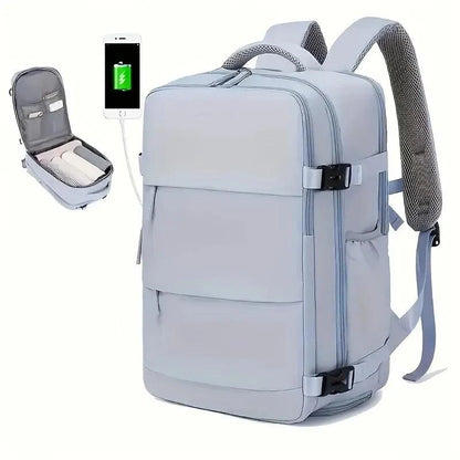 Large Capacity Multifunction Travel Backpack - Journey Backpack with Shoe Storage and Multilayer Luggage Compartments
