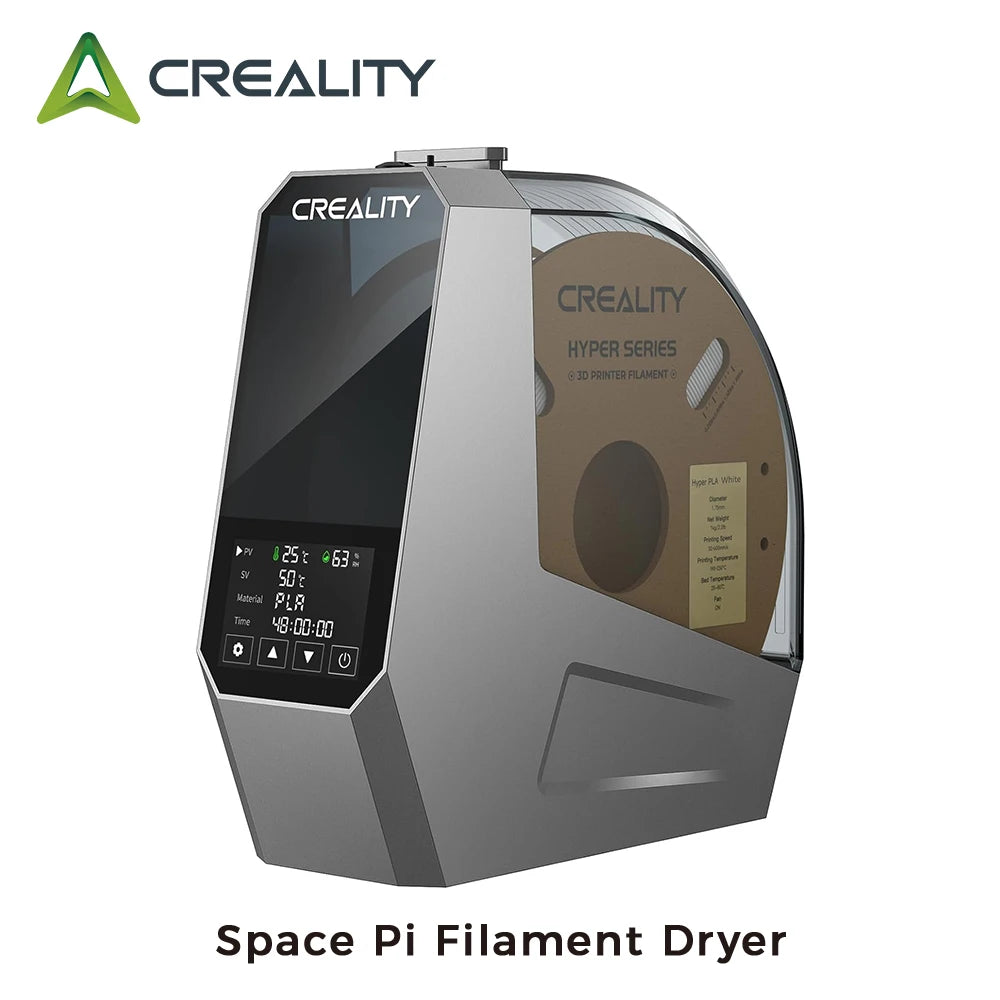 Creality Space Pi Filament Dryer - 3D Printer Filament Storage Box with Real-Time Humidity & Temperature Monitoring, 1KG Capacity