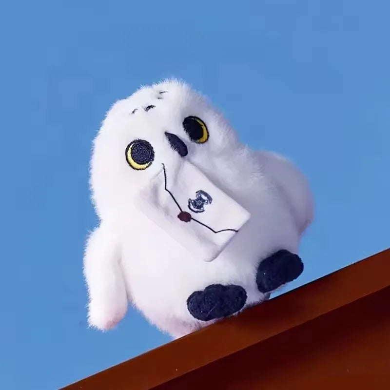 Hedwig Owl Plush Toy - Cute Soft Stuffed Animal Shoulder Decor Birthday Gift for Kids