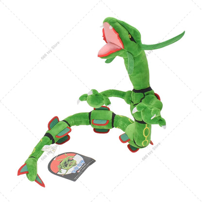 75CM Pokémon Plush Rayquaza – Shiny Green & Black Stuffed Doll Toy for Kids Birthday & Christmas Gifts