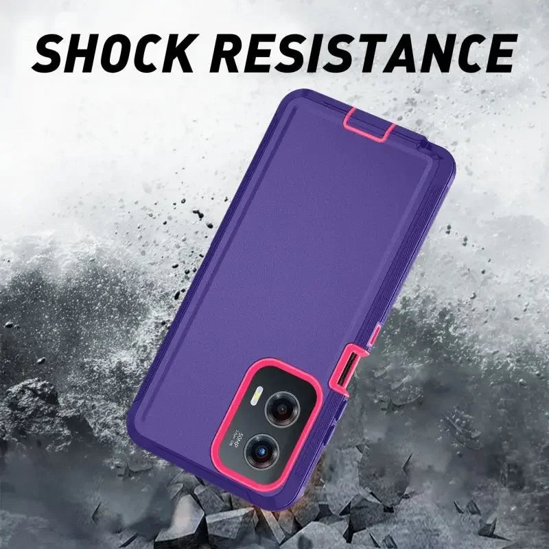 Ott Defender Series Case for Moto G – Anti-Drop Cover with Box & Clip for Stylus, Power, Play 4/5G (2023-2025), G04/24/13/23, E13/20/30/40