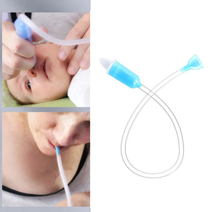 Soft Baby Nasal Aspirator - Gentle Suction Nose Cleaner and Mucus Removal Tool for Newborns and Infants