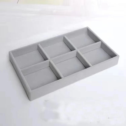 Velvet Jewelry Organizer Tray – Ring, Bracelet & Necklace Storage Box Display Drawer Organizer for Jewelry Showcase & Storage