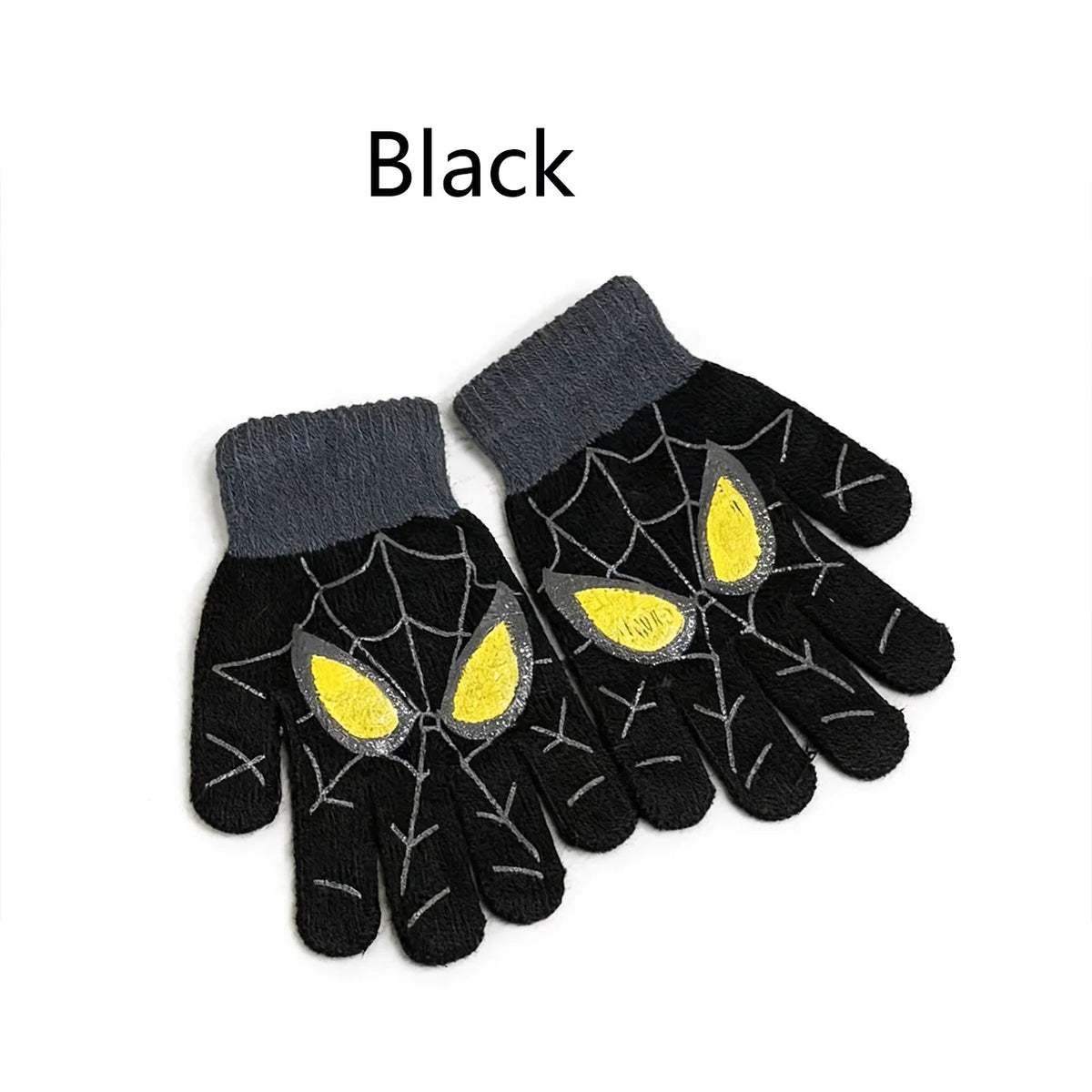 Spider-Man Winter Gloves - Warm Knitted Cartoon Gloves for Children, Marvel-Themed Christmas Gift