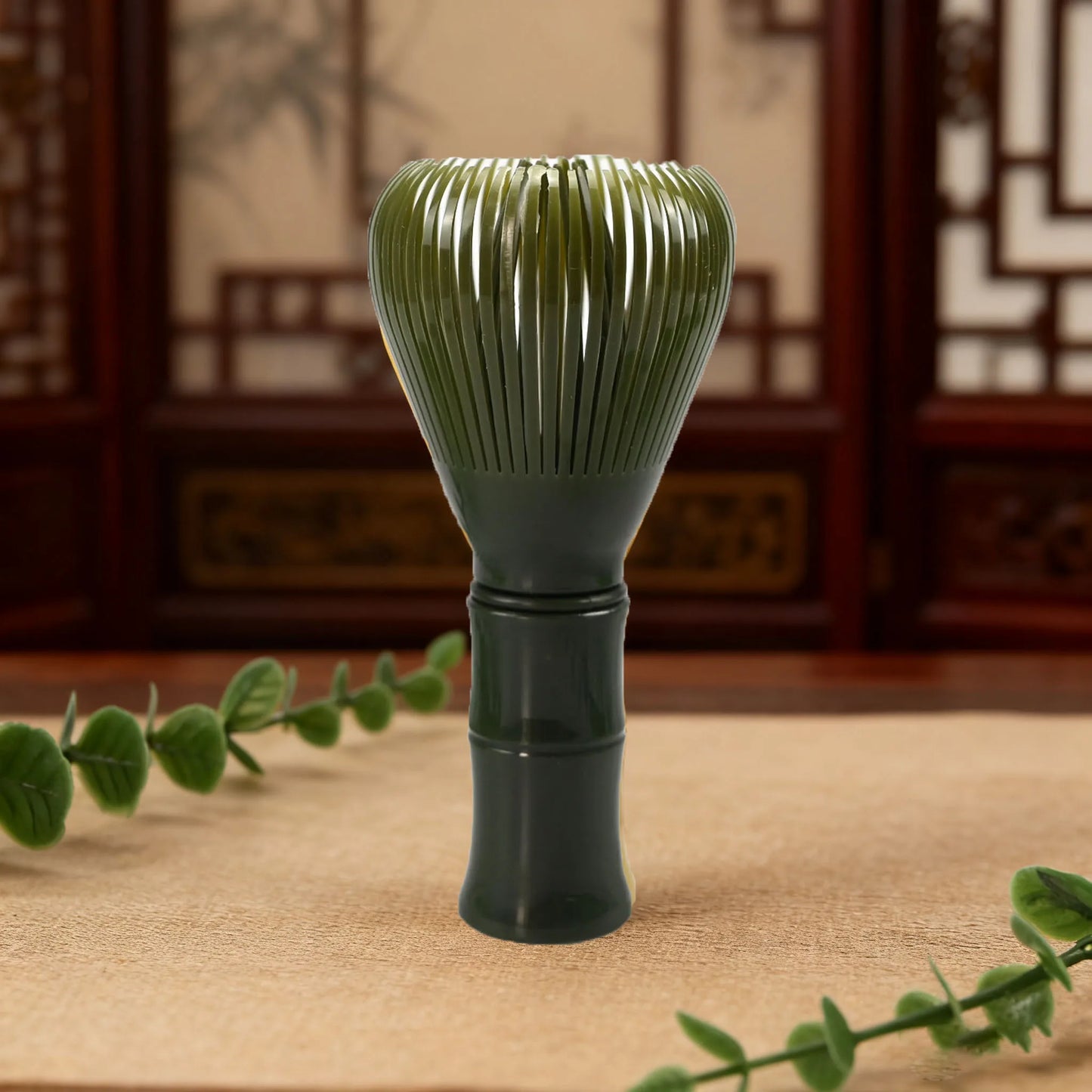 Matcha Plastic Tea Whisk Set - Food Grade Matcha Chasen with Whisk Stand for Easy Tea Preparation