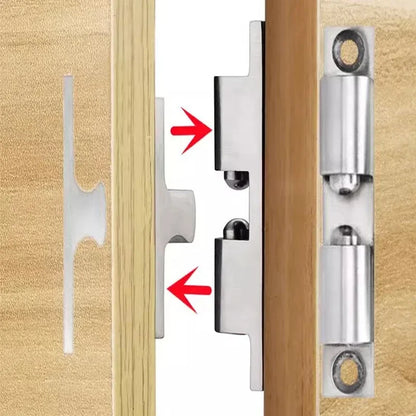 5/1pcs Furniture Door Ball Latch | Brass Double Roller Spring Ball Catch, Adjustable Tension Latch for Cabinets & Closets